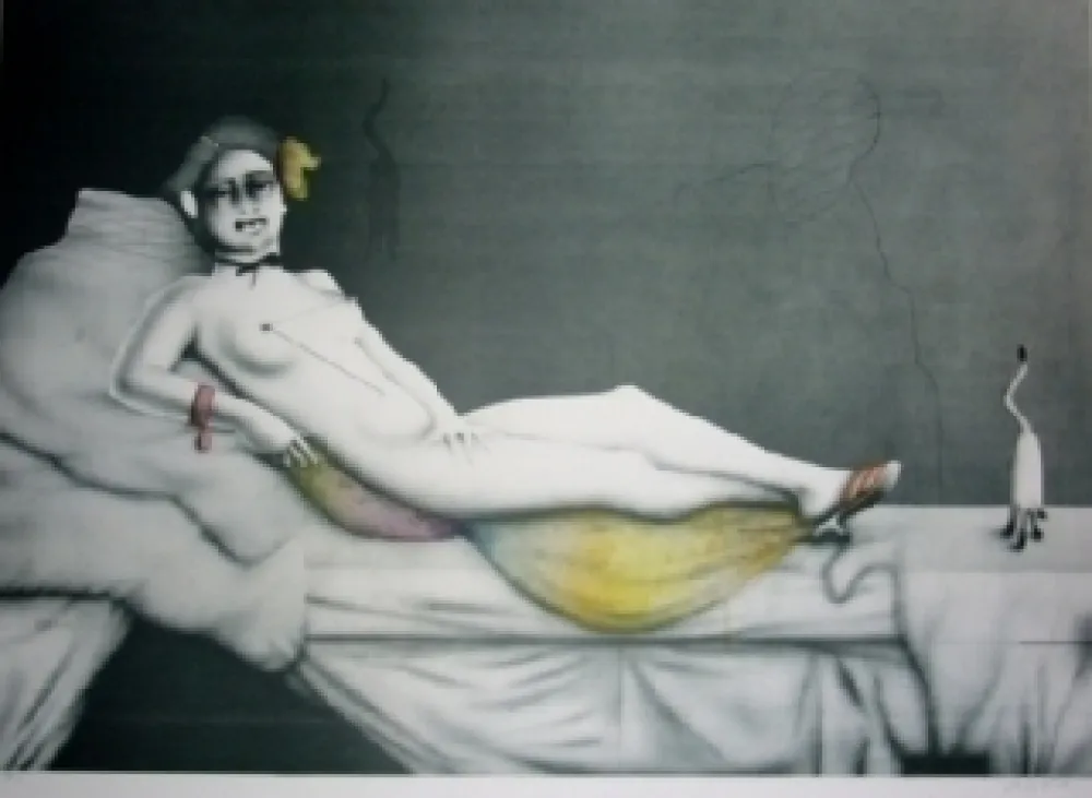 Litografia Wunderlich - Olympia I