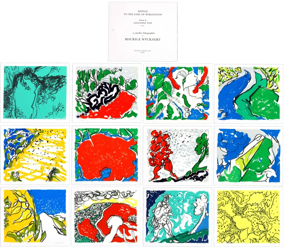 Litografia Wyckaert - Epistle to the earl of Burlington (complete portofolio)