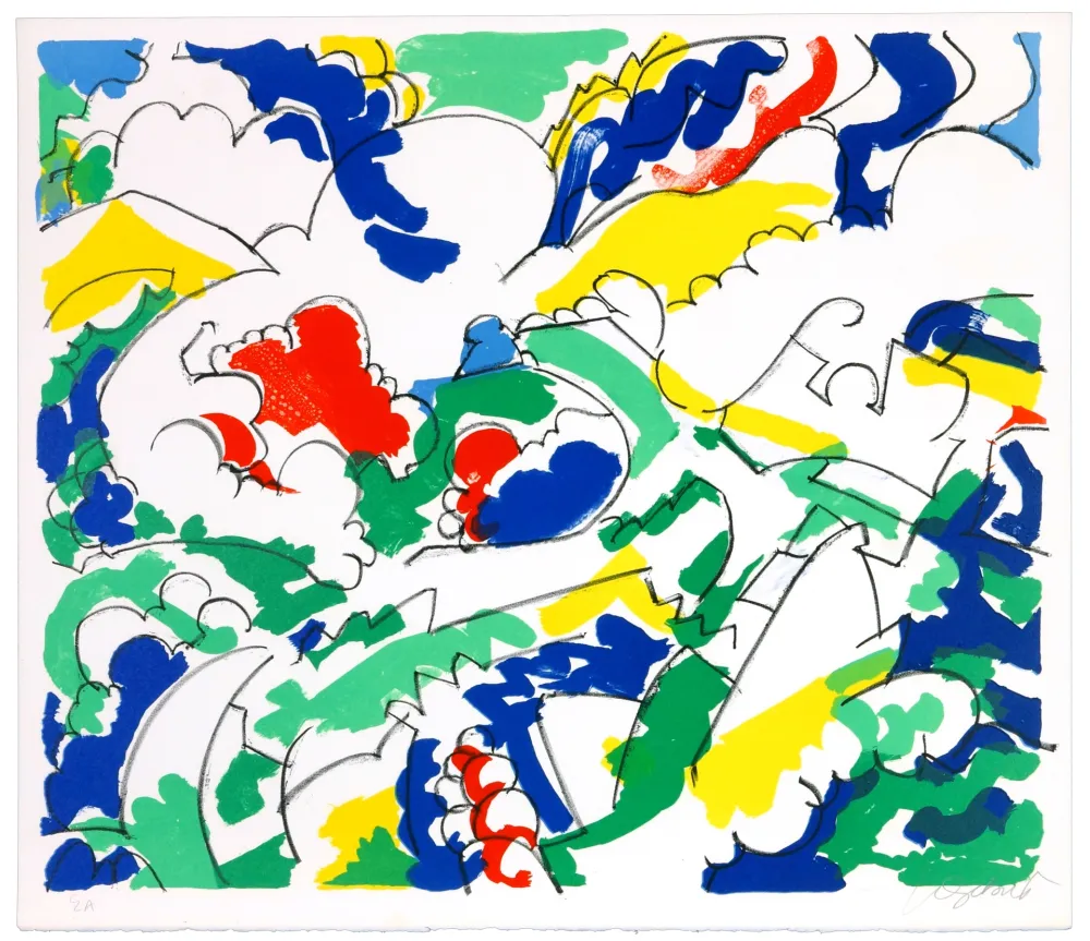 Litografia Wyckaert - Petits pois et carottes