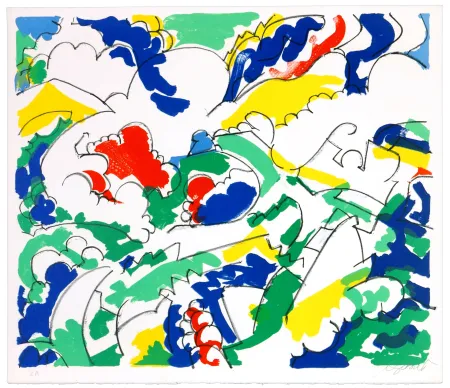 Litografia Wyckaert - Petits pois et carottes