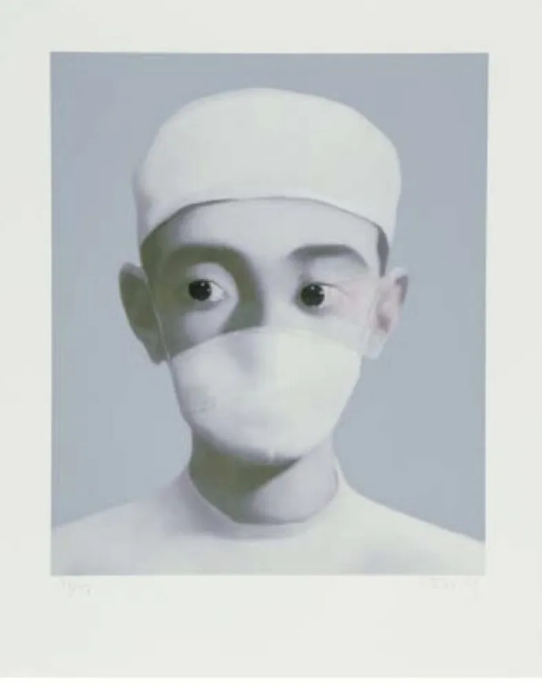 Litografia Xiaogang - Identity Portrait