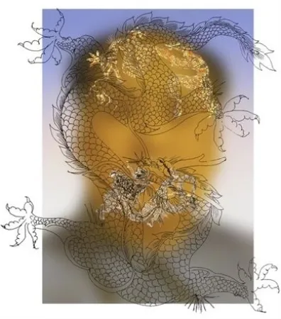 Serigrafia Yan - Mao with Dragons