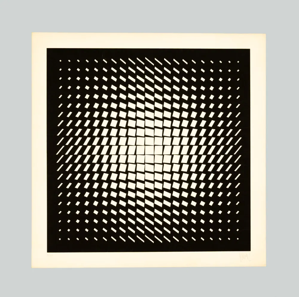 Serigrafia Yvaral - Composition