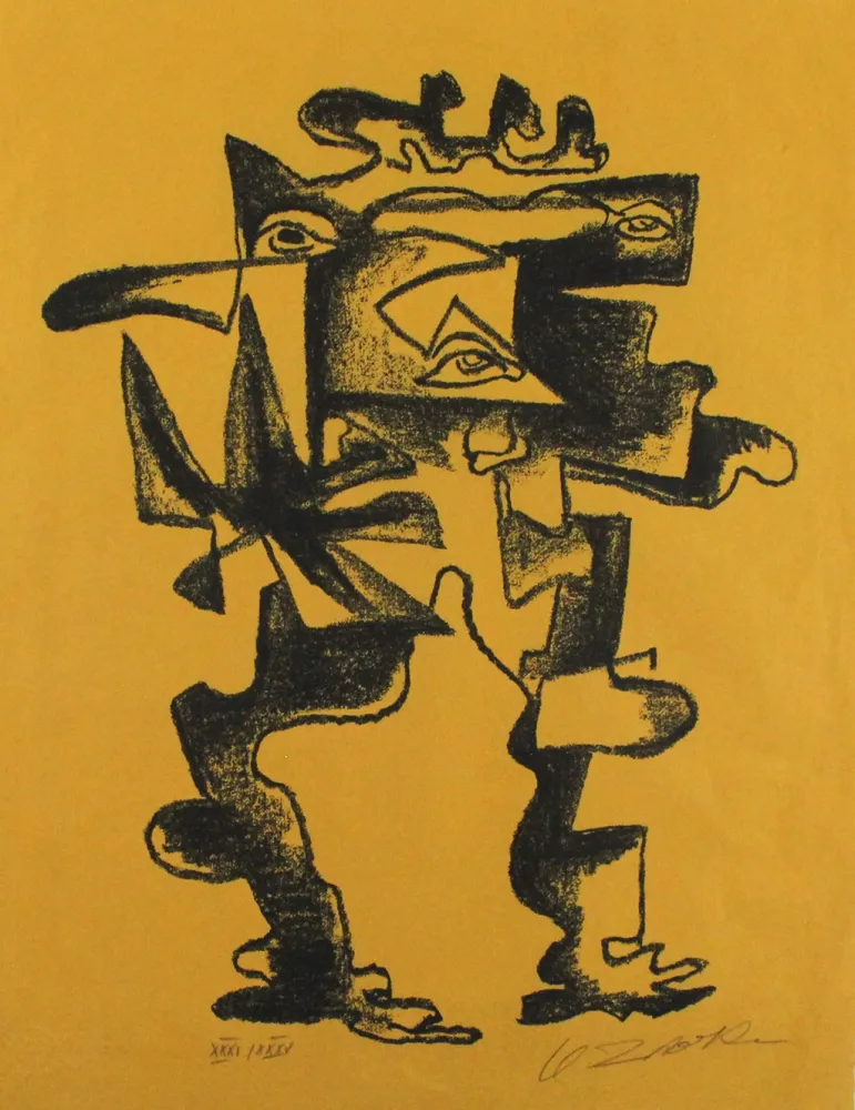 Litografia Zadkine - Le regard multiple