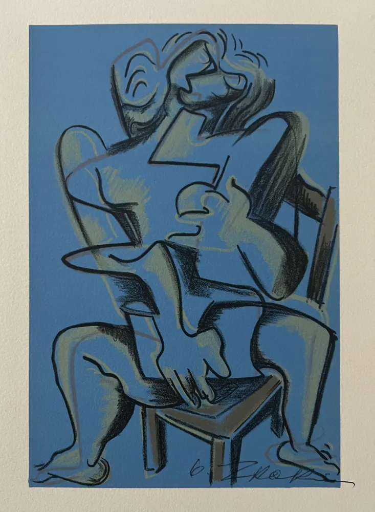 Litografia Zadkine - Lithographie Les Travaux d'Hercule