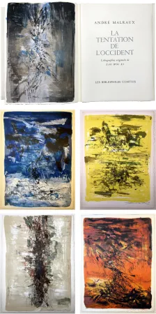 Libro Illustrato Zao - André Malraux : LA TENTATION DE L'OCCIDENT. Exemplaire avec 20 LITHOGRAPHIES SIGNÉES PAR ZAO WOU-KI [1962]