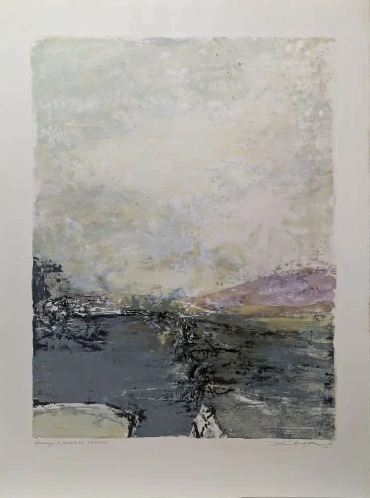 Litografia Zao - Hommage à Nobutaka Shikanai 