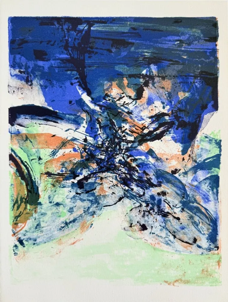 Litografia Zao - Hommage à San Lazzaro