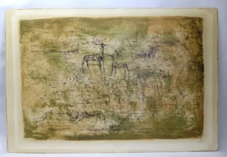 Litografia Zao - Les cerfs