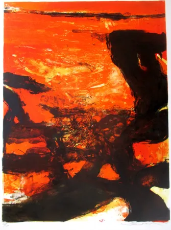 Litografia Zao - Red composition