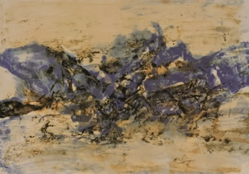 Litografia Zao - Untitled (A. 390)