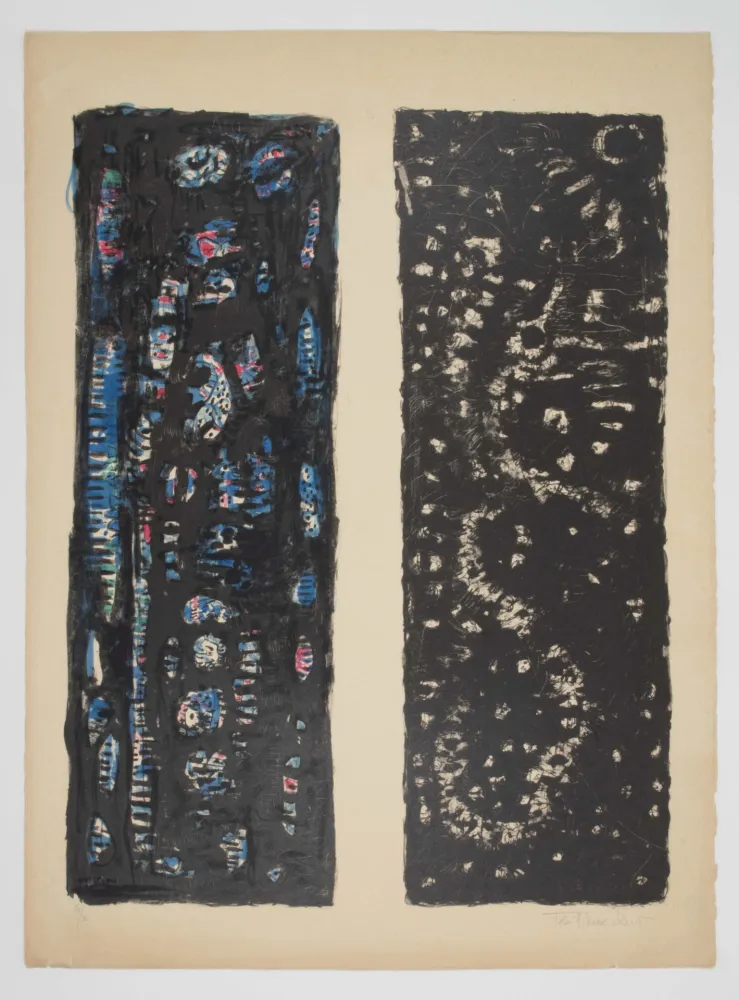 Non Tecnico Zeid - [Lithographie rehaussée à l'aquarelle. - Watercolor enhanced lithograph].