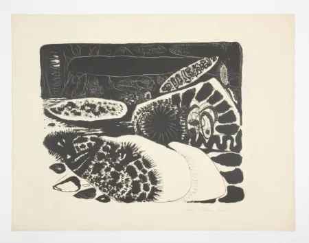 Litografia Zeid - Sans titre. Untitled.