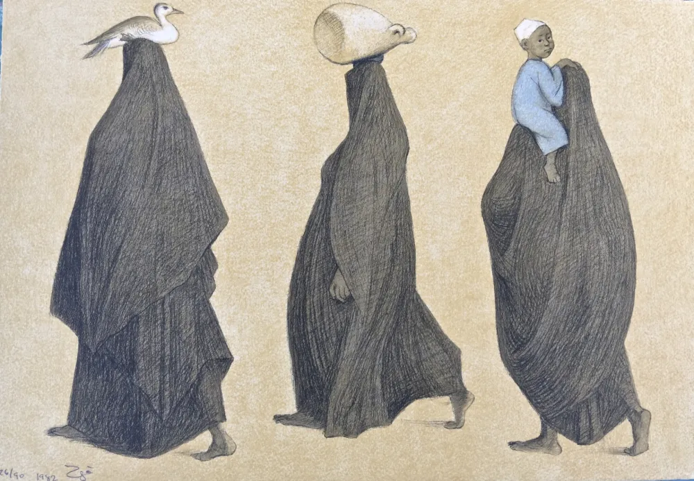 Litografia Zuniga - Impressions of Egipto (Egypt) plate 10