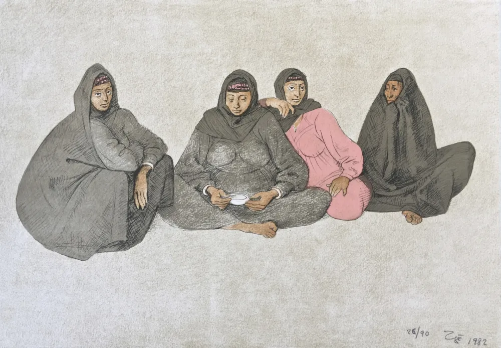 Litografia Zuniga - Impressions of Egipto (Egypt) plate 9