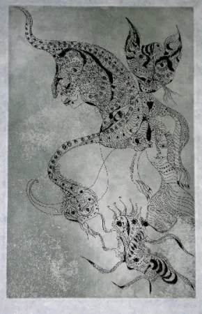 Acquaforte E Acquatinta Zurn - Oracles et spectacles (2)