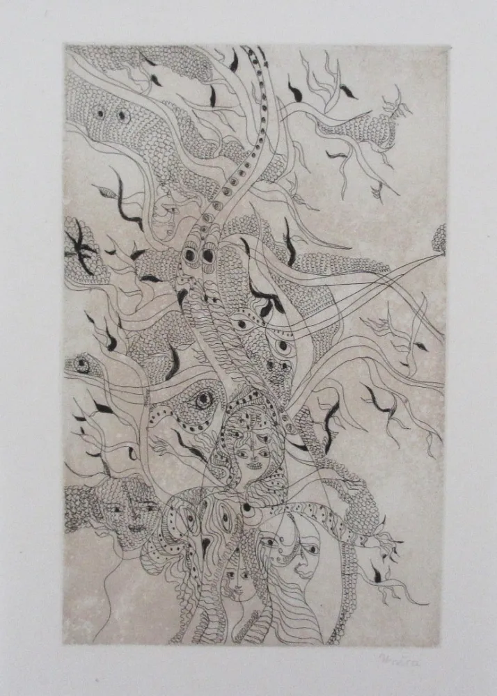 Acquaforte E Acquatinta Zurn - Oracles et spectacles Pl.6