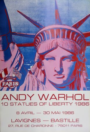 Libro Illustrato Warhol - 10 Statues of Liberty