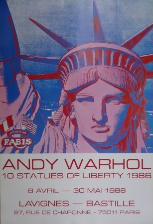 Manifesti Warhol - 10 Statues of Liberty