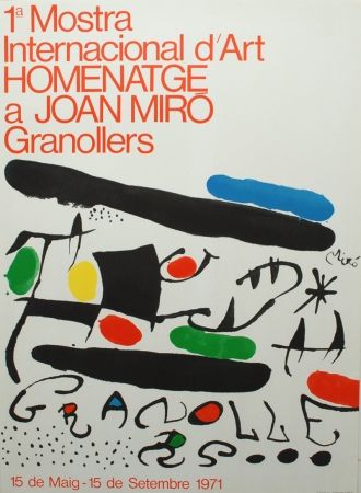 Litografia Miró - 1ª Mostra Internacional d'Art Homenatge a Joan Miró Granollers