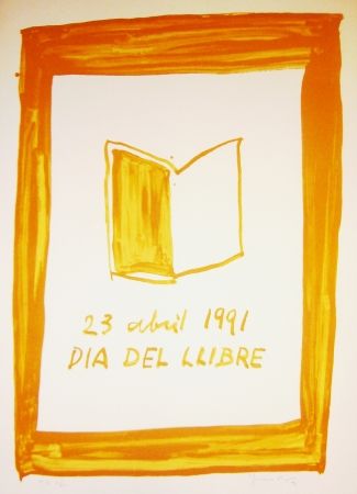 Litografia Hernandez Pijuan -  23 avril 1991 Dia del llibre