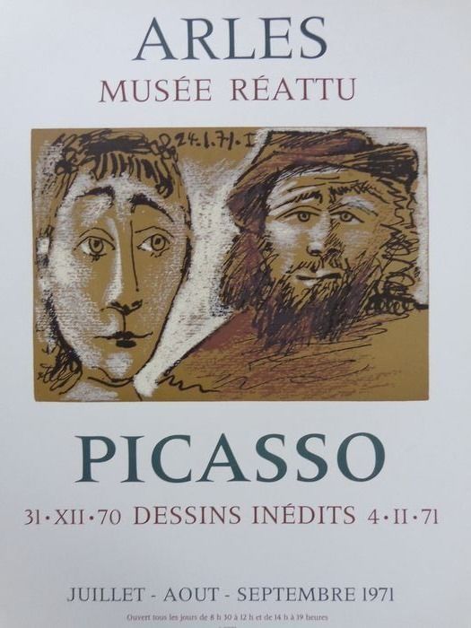 Manifesti Picasso - 31-XII-70 DESSINS INEDITS 4-11-71
