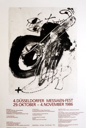 Litografia Tàpies - 4. Düsseldorfer Messaien-Fest