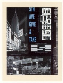 Litografia Acconci - 5th Ave Give & Take