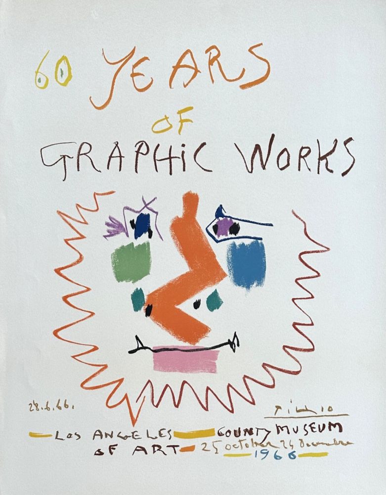 Litografia Picasso - 60 years of graphic works - Los Angeles County Museum