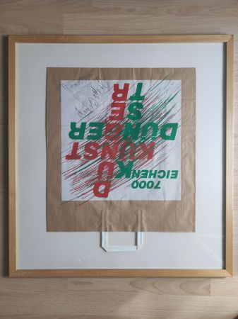 Serigrafia Beuys - 7000-Eichen-Tüte, 1982. 