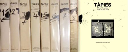 Libro Illustrato Tàpies - 9 Volumes - Tàpies - Complet Work - Catalogue raisonné of Paintings 1943 - 2011