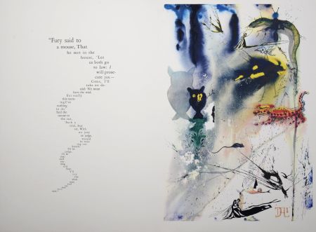 Rotocalcografia Dali - A caucus race and a long tale, Alice's Adventures in Wonderland, 1969