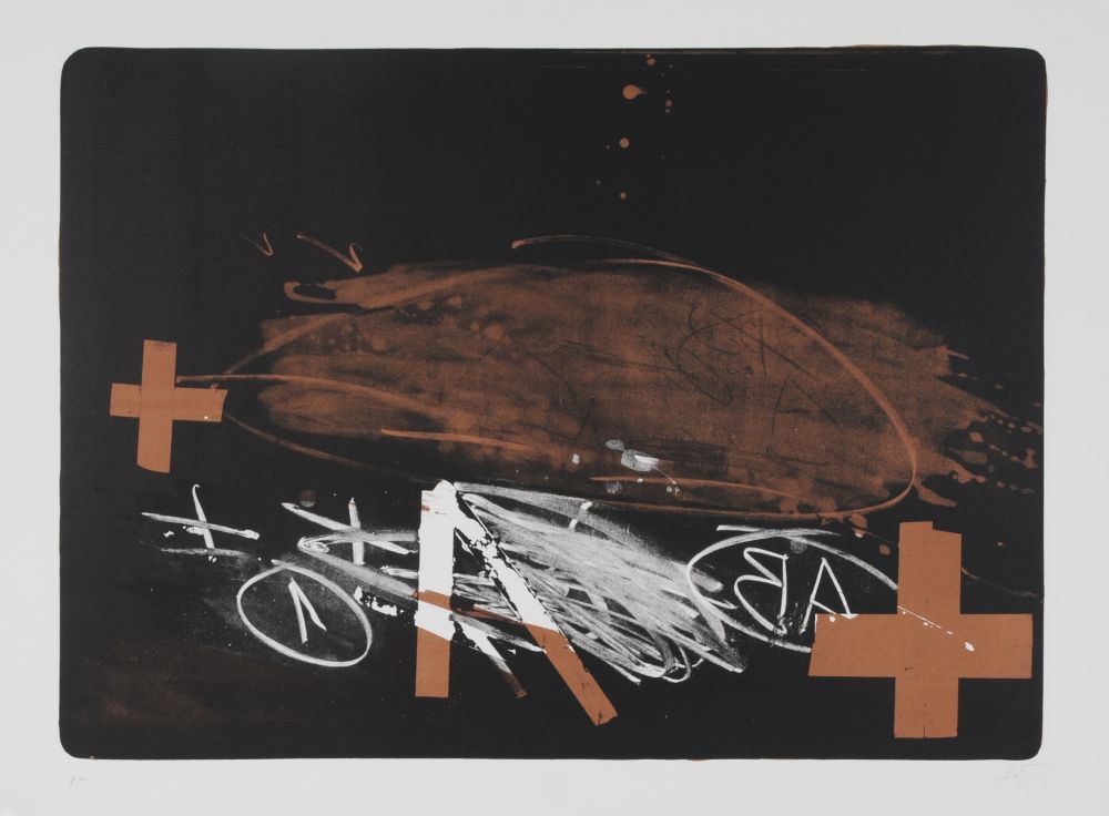 Litografia Tàpies - A effacé