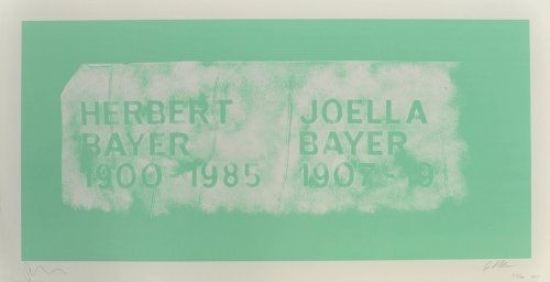 Litografia Myles - A History of Type Design / Herbert Bayer, 1900-1985 (Aspen, USA)