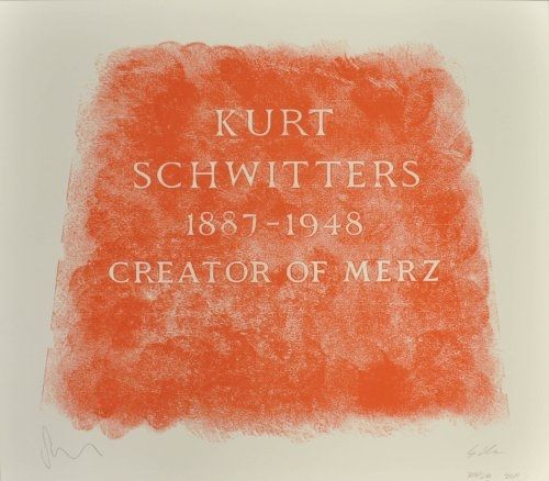 Litografia Myles - A History of Type Design / Kurt Schwitters, 1887-1948 (Ambleside, England)
