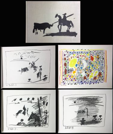 Libro Illustrato Picasso - A LOS TOROS avec Picasso. 4 lithographies originales (1961)