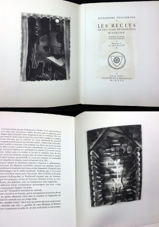 Libro Illustrato Alexeïeff - A. Pouchkine : Les Récits de feu Ivan Pétrovitch Bielkine (1930)