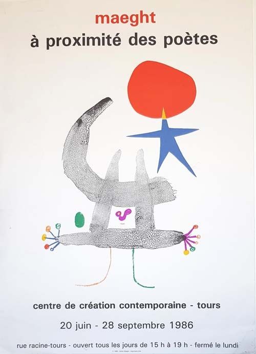 Litografia Miró - A Proximité des Poetes