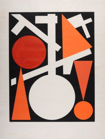 Serigrafia Herbin - Abstract Composition, 1959