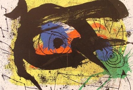 Litografia Miró - Abstraction