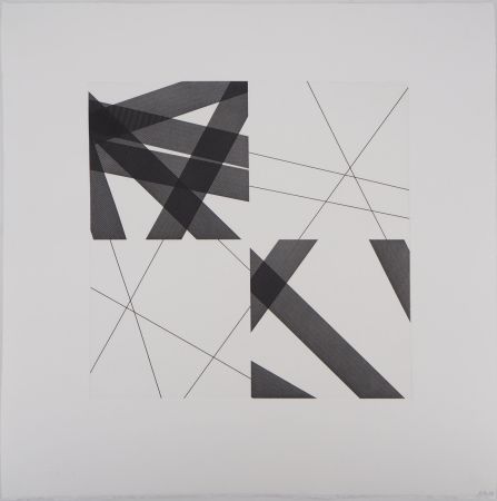 Incisione Morellet - Abstraction géométrique