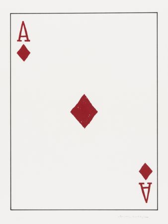 Litografia Wegman - Ace of Diamonds