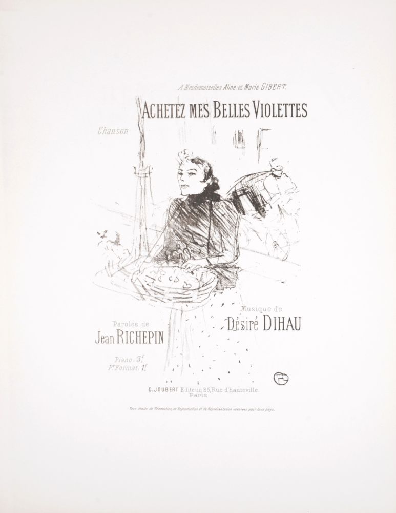 Litografia Toulouse-Lautrec - Achetez mes belles violettes, 1895