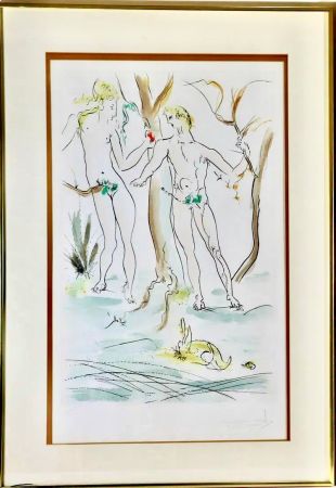 Acquaforte Dali - Adam et Eve