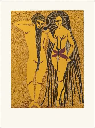 Litografia Gurbuz - Adam et Eve
