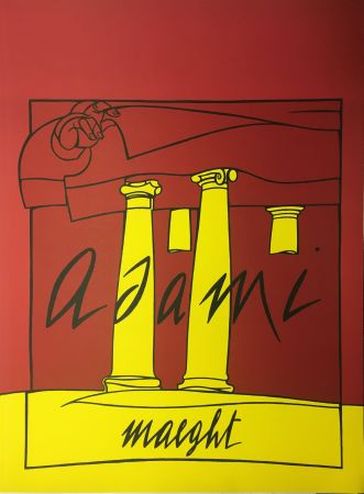 Litografia Adami - ADAMI 1980 : Lithographie originale pour la Galerie Maeght.