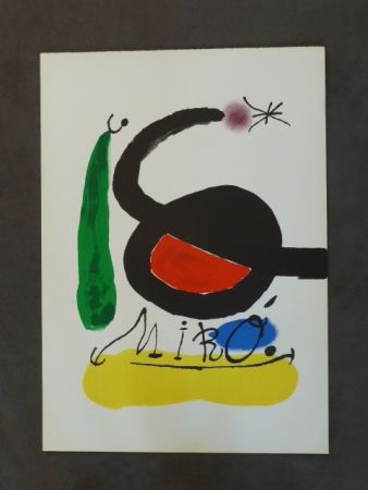 Litografia Miró - Affiche avant la lettre pour DLM 164/165