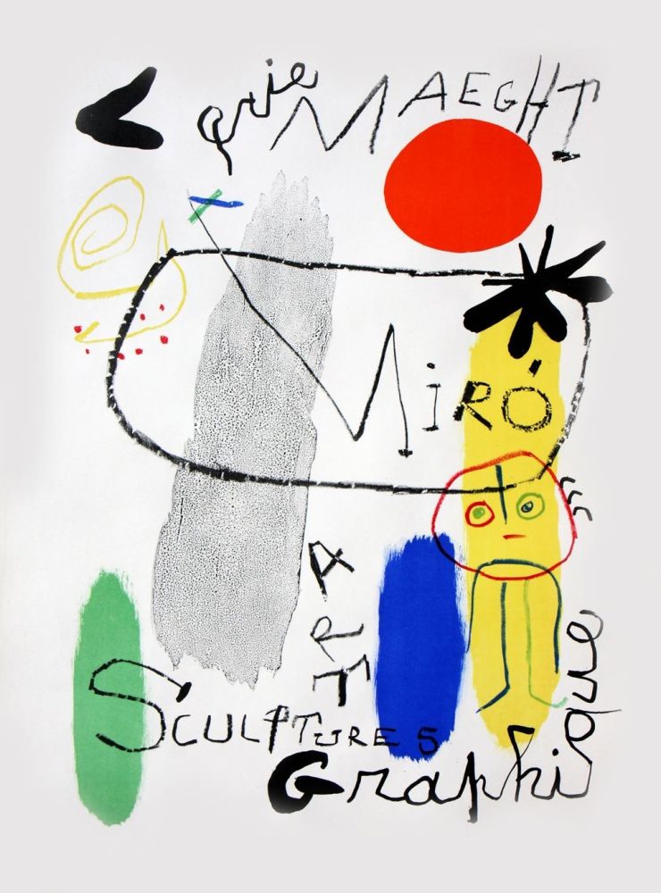 Litografia Miró - Affiche d'Exposition Galerie Maeght