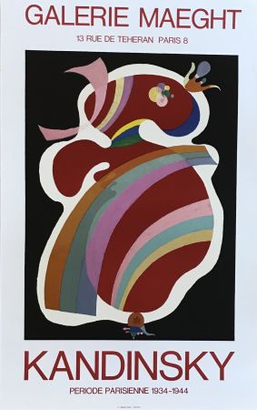 Litografia Kandinsky - Affiche d'exposition Kandinsky