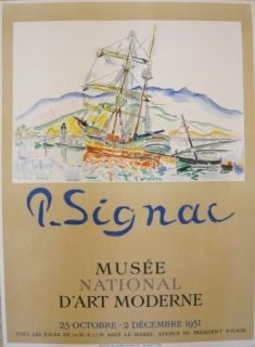 Manifesti Signac - Affiche exposition Musée d'art moderne